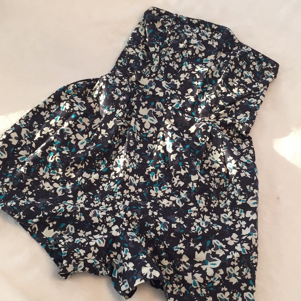Future Favorites strapless cotton romper